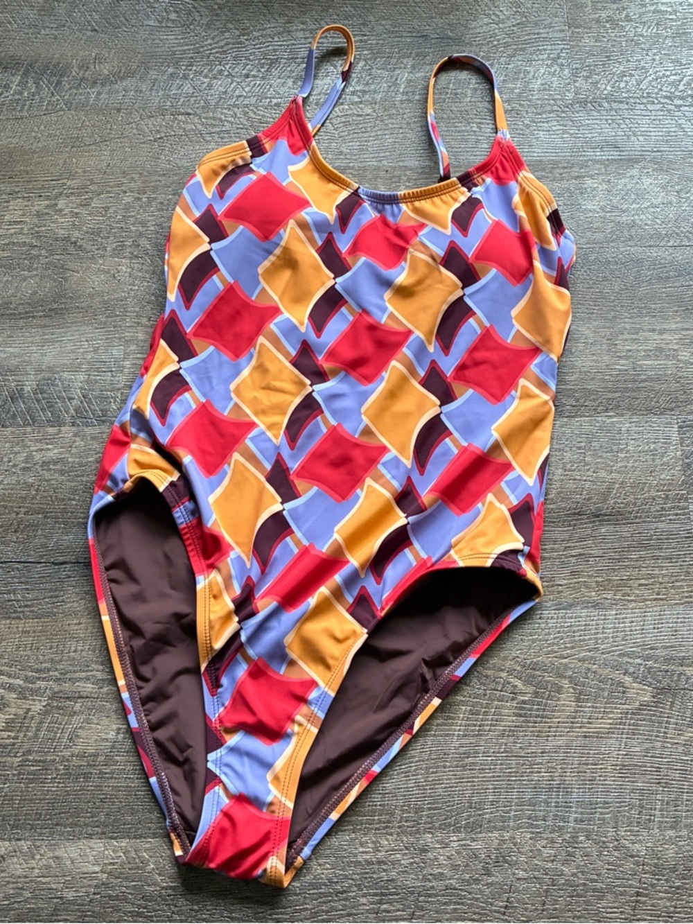 NWT Andie The Amalfi One Piece mod Geo print medium - Picture 2 of 6
